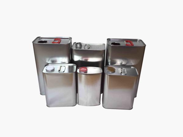 3L Automotive Paint Cans 0.22mm Large Rectangular Tin Containers