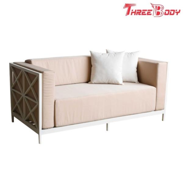 Custom Outdoor Garden Furniture 2 Seater Coffee Tea Sofa Set 175 * 89 * 76 cm
