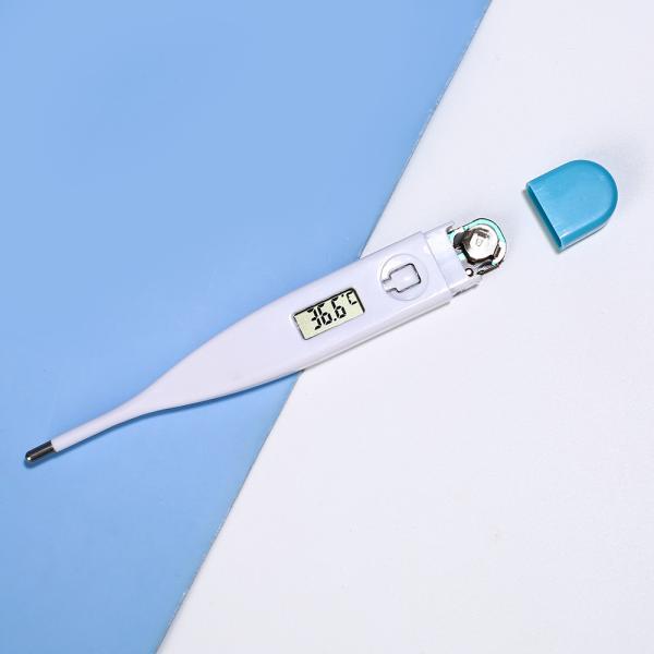 Termómetro digital electrónico oral y rectal para la temperatura corporal con pantalla LCD