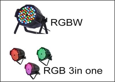 High Configuration Powerful 54 x 3W RGBW / RGB Tri Color High Brightness Parcan Led TSA106-54-A1