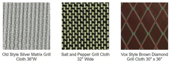 Cabinet Grill Cloth Black/White with Silver Accent, 63 Width grill cloth fabric DIY repair speaker
