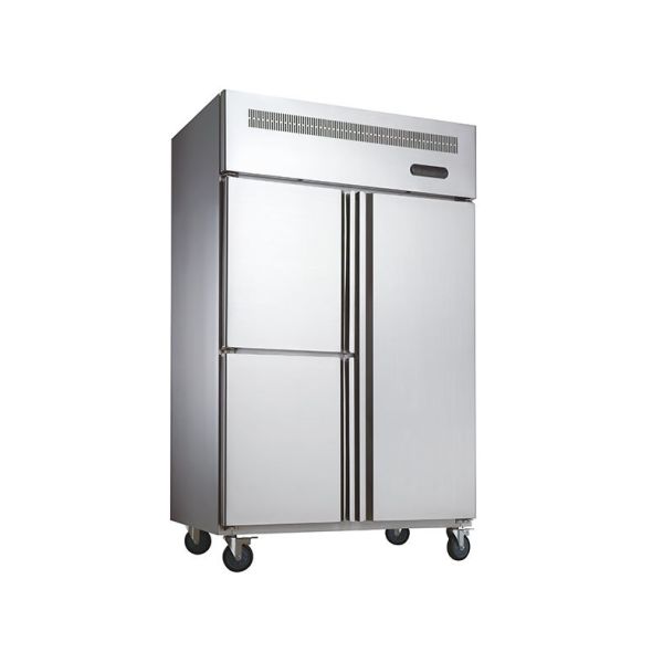 Cuisine de restauration commerciale verticale Entreposage en acier inoxydable congélateur à portes multiples congélateur de cuisine