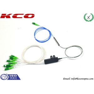 Fiber Optic PLC Splitter 1x8 1:8 Block-less with Fan-out Kits LC/APC SC/APC