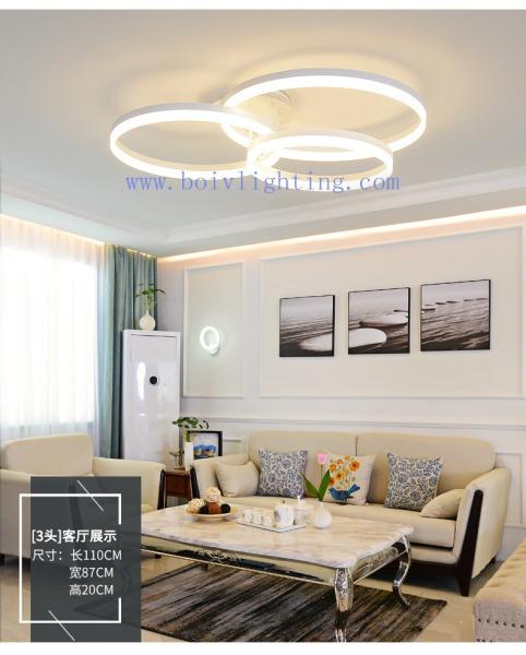 LED Lights Lamp Circle Rings Simple Style Romantic Ceiling Lighting For Wedding Hall Decoration