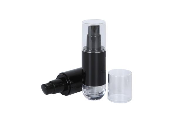 30 ml de cor e logotipo personalizados garrafa de base acrílica para cuidados com a pele embalagem garrafa cosmética UKE05