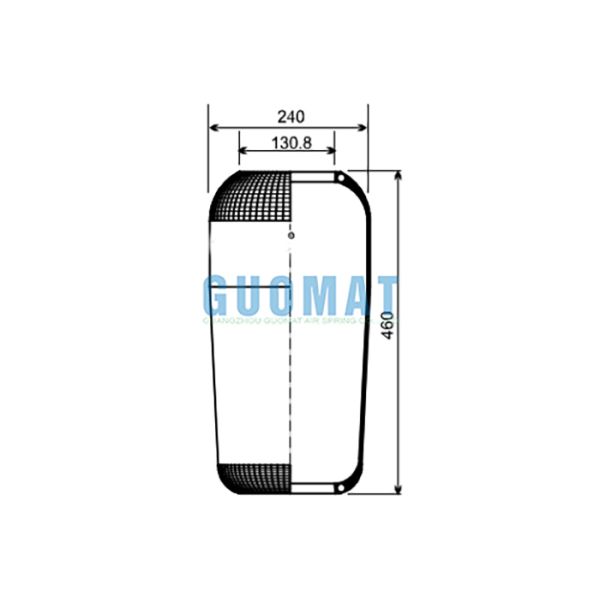 916N1 Contitech Bus Suspension Air Bellows 9015 Goodyear V1F21C5 Vihracoastic Air Spring