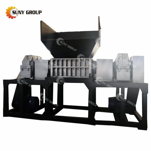 15000W Double Shaft Shredder for Plastic Metal Wood Recycling and Crushing Equipment