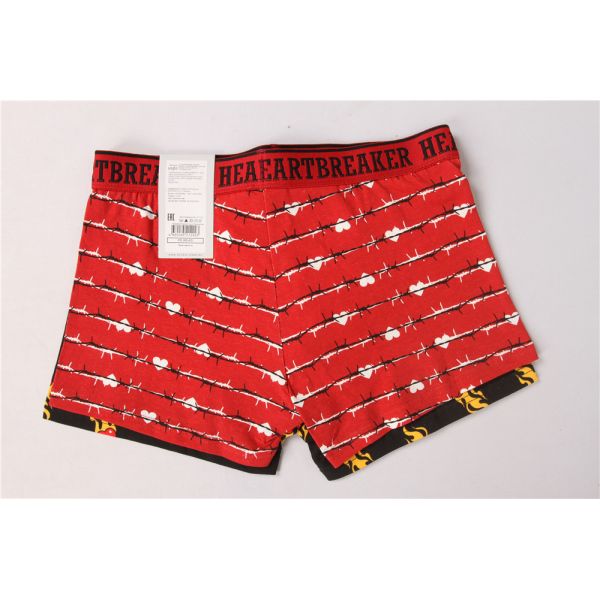 Stockpapa 95% Cotton 5% Spandex Men'S Printed Boxer Shorts
