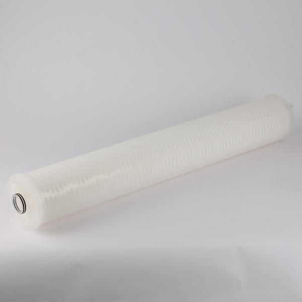 40 Inch 0.1 Micron Large Flow Pleated Water Filter Element for Industrial Filtration