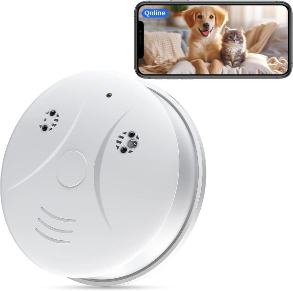 Home Safety Mini Hidden Camera 1080P HD Wifi Smoke Alarm Camera