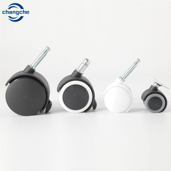 Nylon PU Ball Castor Wheel With Stem 3 Inch 25KG Load