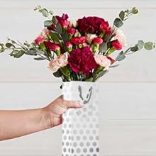 Metallic Foil Polka Dots Wine Gift Bag Bulk Recyclable Paper Wine Carrier Bags Tote Gift Bags, Party Gift Wrapping