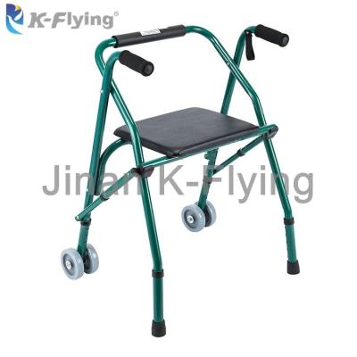 Pessoas idosas médicas ajustáveis do equipamento da reabilitação da altura que dobram Rollator de passeio