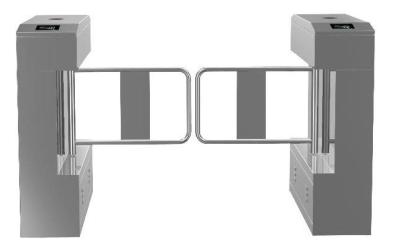 Portes électroniques larges de tourniquet de TCP/IP Lanel 1200mm