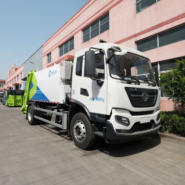 Automatic Compressed Garbage Truck Rear Loaders Garbage Compactor Truck