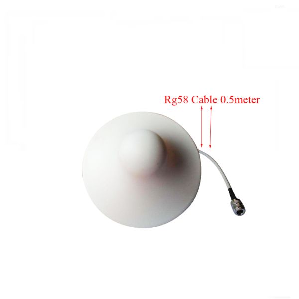 Mimo Omnidirectional White ABS N Male 10KM Hign Gain Ceiling Antenna 5 Dbi 2.4G Long Range Outdoor 4G