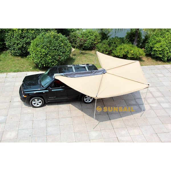 Foldable Foxwing Awning for 4x4 Cars Waterproof and Camouflage Tent Style 250x20x10cm