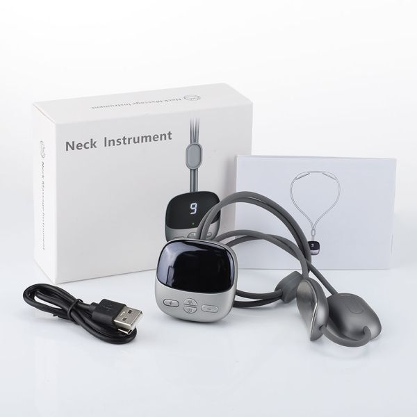 Relaxing TENS EMS Pendant Cervical Spine Massager for Neck and Shoulder Pain Relief