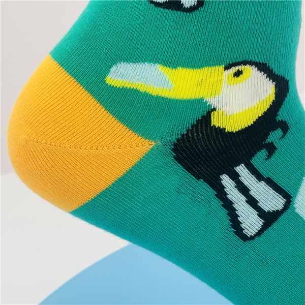 Standard Thickness Cherry Print Socks Unisex 3D Digital Casual for Designer Sock