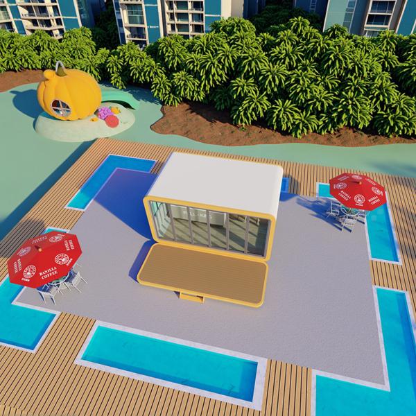 Modern Micro Prefabricated House 8700kg Capsule Mobile Home With Modular Design