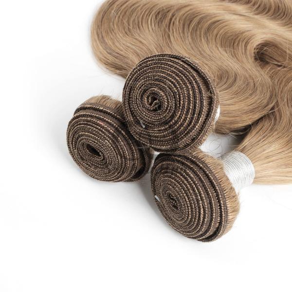 #8 Ash Brown Body Wave Remy Human Hair Bundles Sew In Weave Bundles Brazilian Bundle Deals