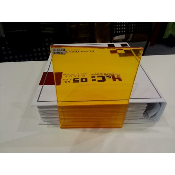 Transparent Orange EVA foil for glass laminating