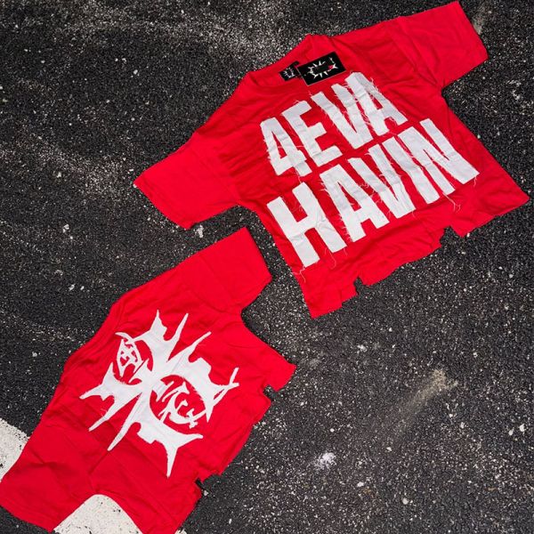 Custom Acid Wash Vintage T Shirt Designer Clothes Crop t Shirt Distress Embroidery Patch T-shirt Cut and Sew Tee for Men