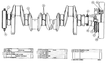 4N7693 4N7696 4N7699 3306 Engine Crankshaft Excavator Spare Parts for   235 235B 235C