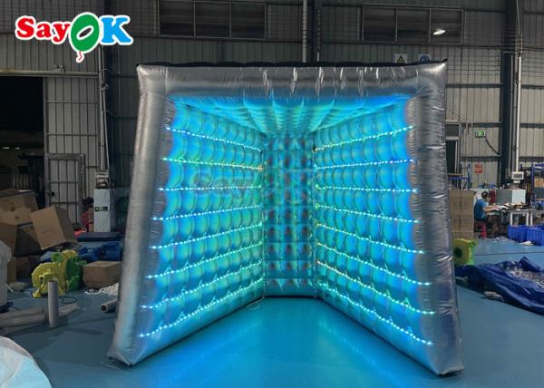 Cabine inflável portátil da foto de Vogue com a decoração do casamento do partido das luzes do tubo do diodo emissor de luz