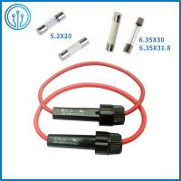 Suporte Inline do fusível R3-32 para o fusível cerâmico de vidro 15A 250V do fusível 20A 250V de 5x20mm/6.35x31.8mm