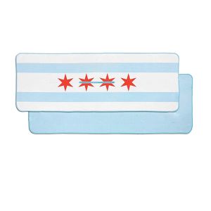 Вафельное полотенце для гольфа из микрофибры с сублимационной печатью, логотип на заказ