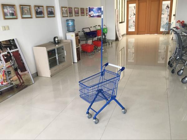 33 Liter color Plated Kids Shopping Carts with clear powder coating Grocery Shopping Cart