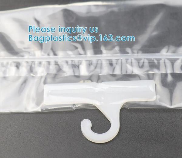 biodegradable Clothes Underwear PVC Packaging Bag With Hook Display Bikini Swimwear Bag, Environmental