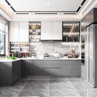 Home White Woodern Kitchen Furniture High Quality Kitchen Cabinets For Hotel