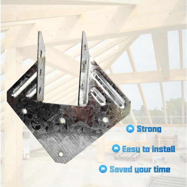 Galvanized Joist Hangers for 4x4 4x6 Truss to Rafter Connection for Timber Connectors