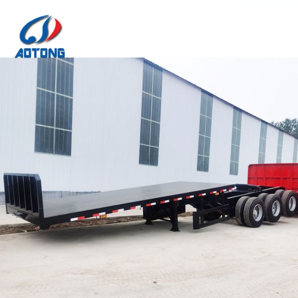 Interlink Container à plat semi-remorque avec couleurs personnalisées et pneus