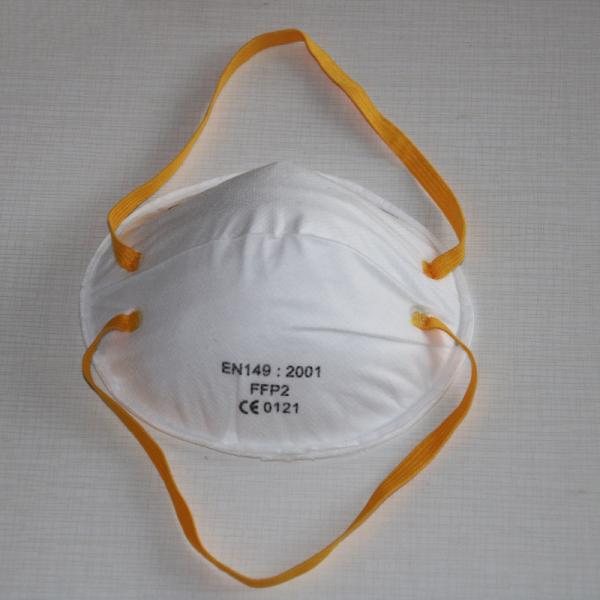 White Disposable Dust Mask , Anti Fog FFP2 Face Mask Good Air Permeability
