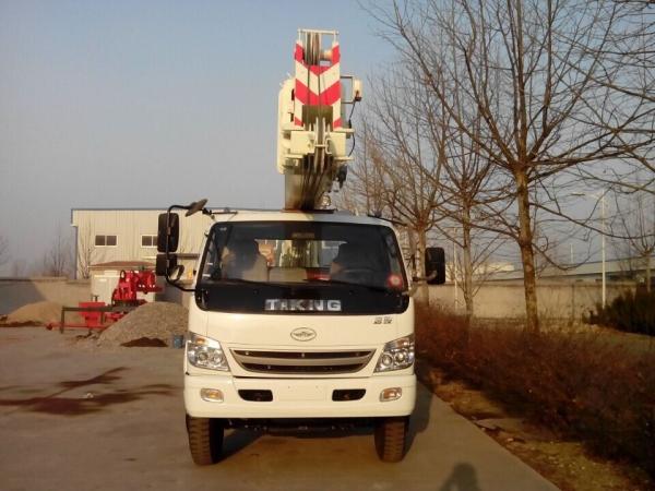 8 /12 /16 Tons Hydraulic Small Truck Crane , 10 Ton Crane Truck With Telecopic Boom