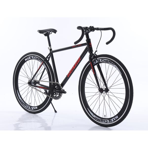 GOMID Fixed Gear Bike Custom Track Bicycle Bisiklet KENDA TIRE Single Speed Racing Bike Bicicletas Flip Flop Hub Gear Cycle