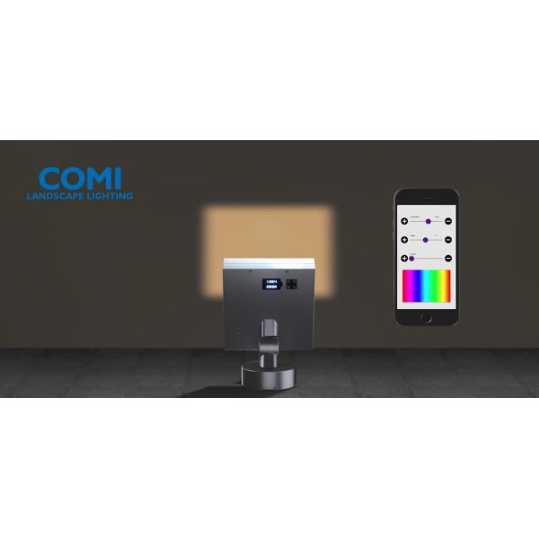 Прожектор RGB СИД или bluetooth RGBW поддержка управлением по умному телефону Освещение ландшафта светов потока RGBW СИД экстерьера 100LM/W IK10 DMX на открытом воздухе