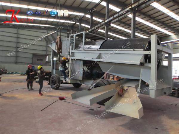 Equipamento de mineração portátil do ouro da planta aluvial diesel da lavagem do ouro de 400 T/hour