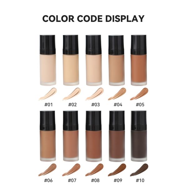 OEM Make Your Own High Quality Foundation Liquid Full Cover Long Lasting Private Label Matte Waterproof Makeup Foundation