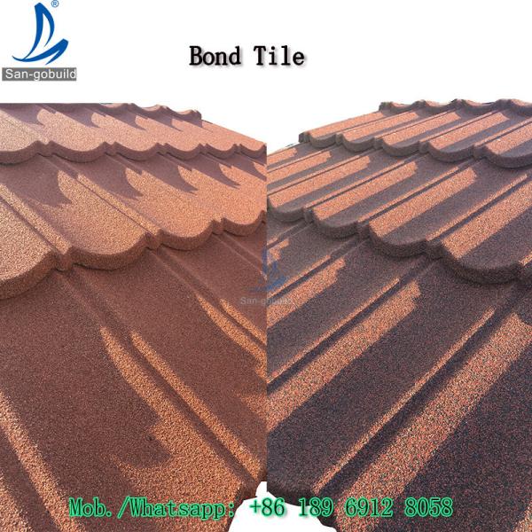 Wholesale Kenya KEBS Standard Factory Direct Sell Decras Roofing Maroon Stone Coated Roof Tiles