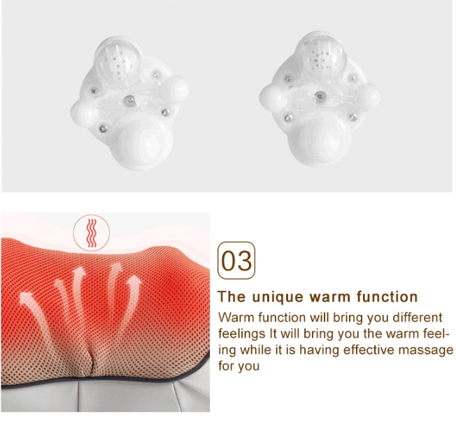 Vibration Kneading Rolling Shoulder Neck Massage Shawl For Home Car Office Beauty Salon