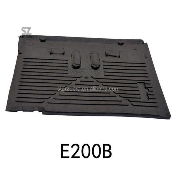 Black Rubber Excavator Cab Foot Mat E200B E320 E320B E320C E320D Cabin Floor Mat Gasket for Long Lasting Performance