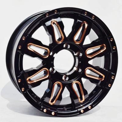 Heavy Load 6x139.7 Car Aftermarket Wheels 17 Inch Rims 4x4 Milling Window With Rivets