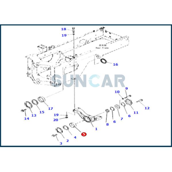 424-46-12172 4244612172 Bearing Bushing For KOMATSU Wheel Loader WA300-3