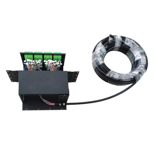 High Density Black Sub Optic Distribution Frame Fiber Patch Panel with 144 Cores