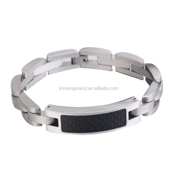 Carbon Fibre Stainless Steel God Bless Memorial Urn Bracelet for Children's Cremation