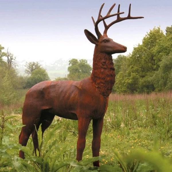 SGS TUV  Modern Corten Outdoor Bronze Statues Bronze Yard Statues 175cm